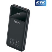 Resim Rova Pws608 Power Bank Hızlı Şarj Göstergeli Pd 10.000 Mah 22.5v Destekli Kvk Garantili Siyah 