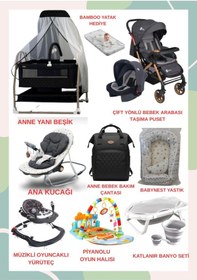 Resim Turhanbebe Bebeğinizin Tüm İhtiyaçları Lüx Bebek Çeyiz Seti Plus Aktif Babynest - Siyah 