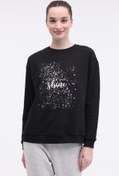 Resim WL JEWEL 16BT202 5FX Siyah Kadın Sweatshirt Kinetix