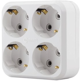 Resim MAKEL 4lü Golyat Topralı Priz 