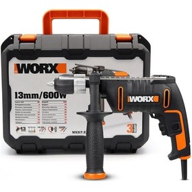 Resim Worx Wx317.2 600watt 13mm Profesyonel Darbeli Matkap 