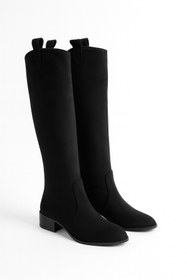 Resim Giydim Gidiyor Novva Süet Kovboy Çizme Siyah 