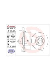 Resim Seat Ibiza 3 Fren Diski On 2002-2008 Brembo 09701021 2adettir 