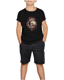 Resim Lamb Of God Band Lightweight Skull Siyah Çocuk Tişört Siyah 