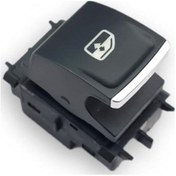 Resim VW Passat B8 15-20 Sağ Ön Kapı Cam Düğmesi Beyaz Krom 5G0959855N 