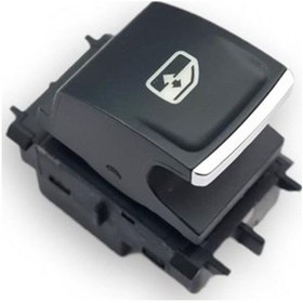 Resim VW Passat B8 15-20 Sağ Ön Kapı Cam Düğmesi Beyaz Krom 5G0959855N 