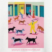 Resim Pespembe - David Hockney Sokakta Oversize Tişört 