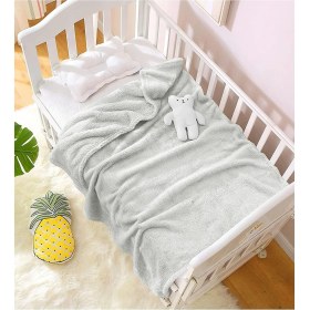 Resim Urz Store Peluş Bebek Battaniyesi Yenidoğan Welsoft Bebek Arabası Beşik Puset Kundak Battaniye 120X100 cm 