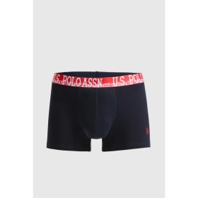 Resim U.S. Polo Assn. Erkek Lacivert Boxer İç Giyim Standart Kalıp Düz Desenli 50326502-VR033 