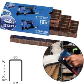 Resim Delta Zımba Teli 80/04 (1 Paket=5.000 Adet) 