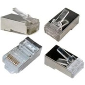 Resim Platoon Rj 45 Metal Jak Konnektör 8p8c 100 Adet Rj45 