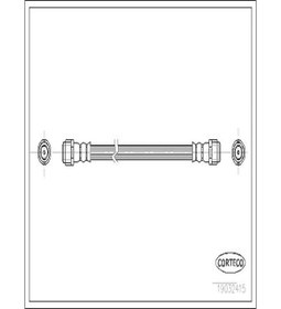 Resim CORTECO 19032415 Fren Hortumu Arka Mercedes A Serisi A 160 97- (340Mm) (WE867999) 