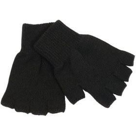 Resim Axe Sportswear Unisex Çocuk Siyah Parmaksız Kışlık Örme Triko Eldiven 9 - 15 Yaş 