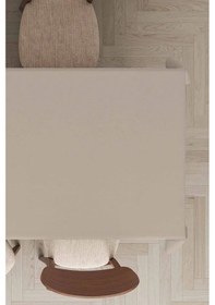 Resim Cappucino Bej Masa Örtüsü 160x230cm - %100 Pamuk Premium Kumaş Cappucino 