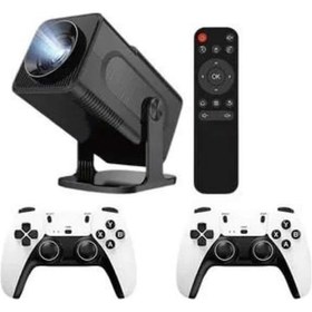 Resim Drnds Retro Video Oyunu Konsolu Android Tv El Oyun Konsolu Wıfı Taşınabilir Projeksiyon Cihazı 