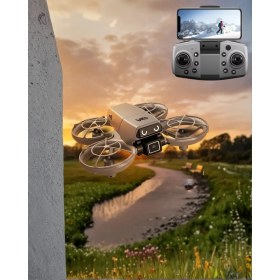 Resim Ulu Pazarlama LED Işıklı Mini Drone Kameralı Headless ve App Destekli 