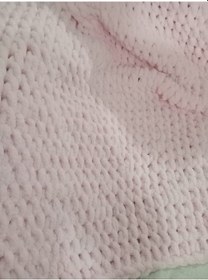 Resim Kız Bebek - Çocuk Puffy Battaniye Pembe 