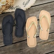Resim Yaz Bildirimi, Büyük Beden Kaymaz Plaj Rahat Flip-Flop Sandaletler | El Örgülü Desen + Çift Yoğunluklu Yastıklı Taban Deniz Yolu ile Uygun Tatil/Ev Spa Kullanımı için 