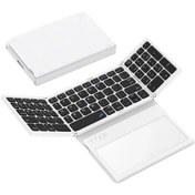 Resim Geodmaer Büyük Touchpad Katlanabilir Bluetooth Klavye Black-white 