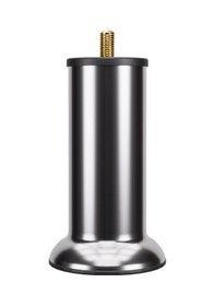 Resim Baza Ayağı 12 Cm 3/8 Vidalı Tekli Metal Krom Yatak Mobilya Ayağı Kalın Vida Krom 3/8 12 Cm 
