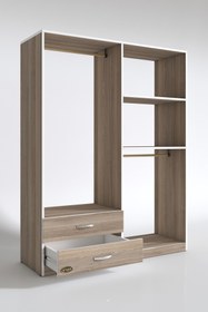 Resim Kenzlife Giysi Dolabı Şemsettin 175*120*40 Crd Gardırop 2 Çekmeceli 