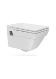 Resim Turkuaz Mona Duvardan Asma Klozet Soft Yavaş Kapanan Kapak Yavaş Kapanan Kapaklı 