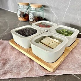 Resim Neoflam Fika One 4'lü Kahvaltı Seti Bej 