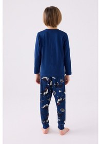 Resim Rolypoly Erkek Çocuk İndigo Pijama Takım 3428 001 