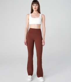 Resim UP&FIT Tayt Push Up Light Bootcut Brown - Brown / One Size 