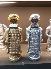 Resim Gür Pala Bıyıklı Sarıklı Kaftanlı Esmalı Esma-Ül Hüsna Biblo Obje 