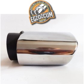 Resim Tekli Kare Krom Uyumlu Sessiz Egzoz Eksoz Ucu 