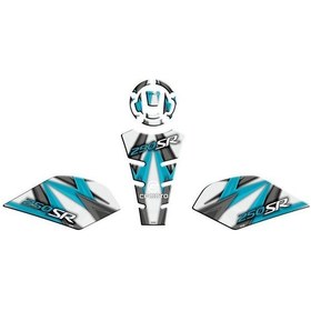 Resim Cf Moto 250 Sr 2020 - 2024 Tank Pad Set 003 Siyah 