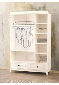 Resim Aymini Boss Bebek Odası Takımı Mia Beyaz 