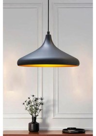 Resim Riolight Modern1 Siyah Içi Gold Oda,Mutfak,Cafeler Için Tekli Met 