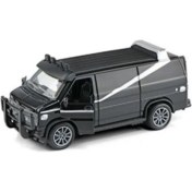 Resim Toysan Çek Bırak Minibüs K174A19-SIYAH-GRI Araba 