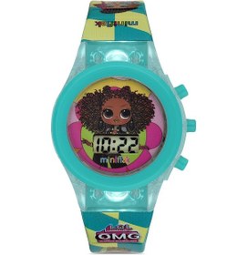 Resim Miniflak Lol Surprise Lisanslı Omg7003 Turkuaz Işıklı Çocuk Saati Turkuaz 