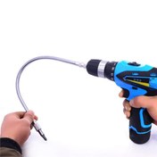 Resim 1pc Flexible Electric Drill Shaft 150-400mm Drill Bit Shaft Extention Screwdriver Bit Multi-angle Work For Electric Drill Snake Bit 