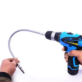 Resim 1pc Flexible Electric Drill Shaft 150-400mm Drill Bit Shaft Extention Screwdriver Bit Multi-angle Work For Electric Drill Snake Bit 