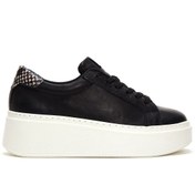 Resim Derimod Kadın Siyah Deri Kalın Tabanlı Sneaker 23wfd370418 