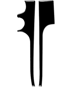 Resim Mercedes-benz E-class W210 1996-2002 Araba Orta Konsolu Yan Dekoratif Etiket, Soldan Tahrik 1 Adet 