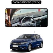 Resim Dacıa Sandero 2022+ Torpido Koruma Halısı Siyah Kenar 