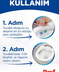 Resim Bref Power Aktiv Çam Kokulu Tuvalet Bloğu 10 Adet İkili Paket 