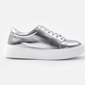 Resim NILUFARR Julia Gümüş Hakiki Deri Kadın Sneaker 