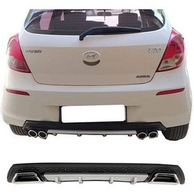 Resim Hyundai İ20 Gri Difüzör Çiftli Kare Egzoz Görünümlü D Tip Difizör 