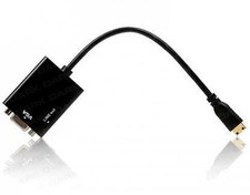 Resim Dark Mini Hdmi - Vga Ve Ses Aktif Dijital- Analog Dönüştürücü 