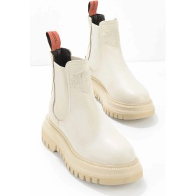 Resim Harley Davidson Beige Deri Kadın Bot & Bootie HD0777003103 
