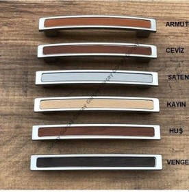 Resim Gürçayhırdavat Gürçay Plastik Ahşap Desenli Çekmece Dolap Kapak Kulpu Zr 96Mm (2 (475046701) 