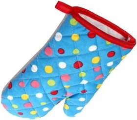 Resim Fırın Eldiveni Kalınlaştırılmış Isıya Dayanıklı Pişirme Eldiveni Mikrodalga Mutfak El Koruması Rahat Kesim (Mavi) 