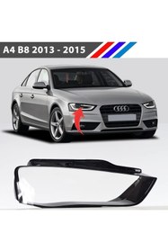 Resim ZETOTO Audi A4 B8 Uyumlu Ön Sağ Far Camı Halojen Tip 2013 - 2015 M2484b 