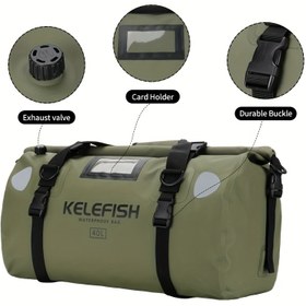 Resim Erkekler ve Kadınlar için Motosiklet, Tekne, Kano, Kampçılık, Balıkçılık ve Açık Hava Maceraları için Su Geçirmez 20 Litrelik Seyahat Çantası 